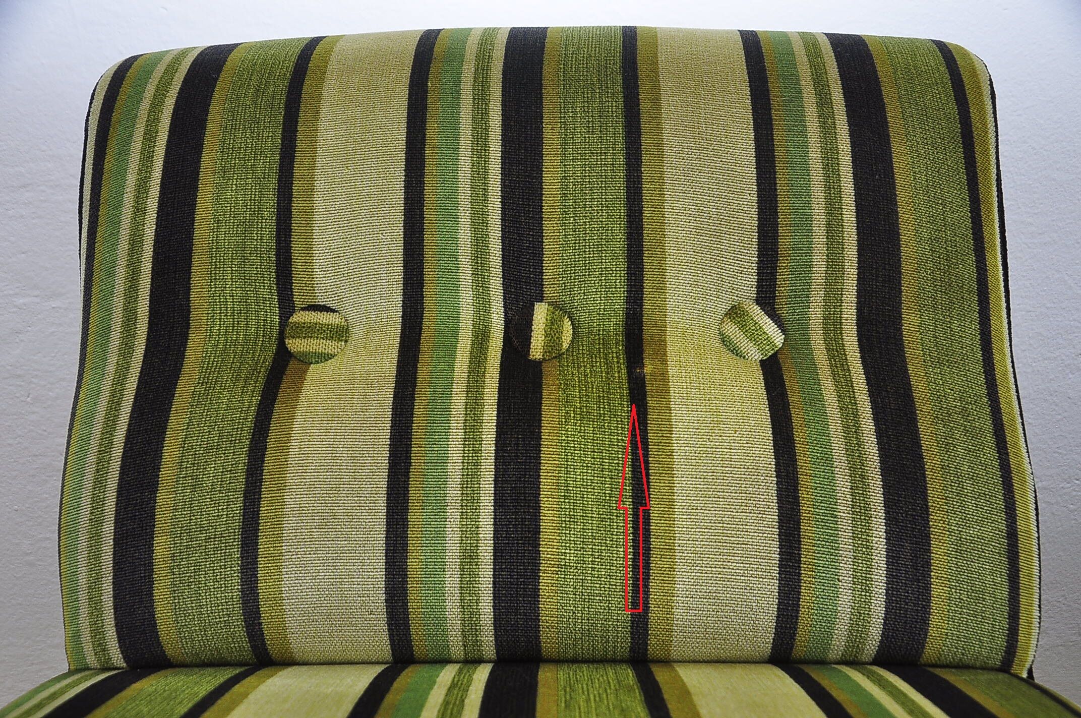 Vintage striped modular sofa, 1970s