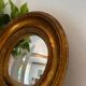 Miroir rond convexe doré miroir de sorcière