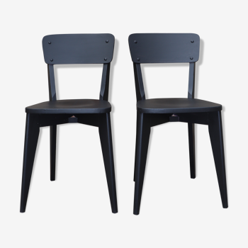 Pair of chairs Luterma bistro 40s