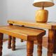 Danish nesting coffee tables in solid wood – Vintage