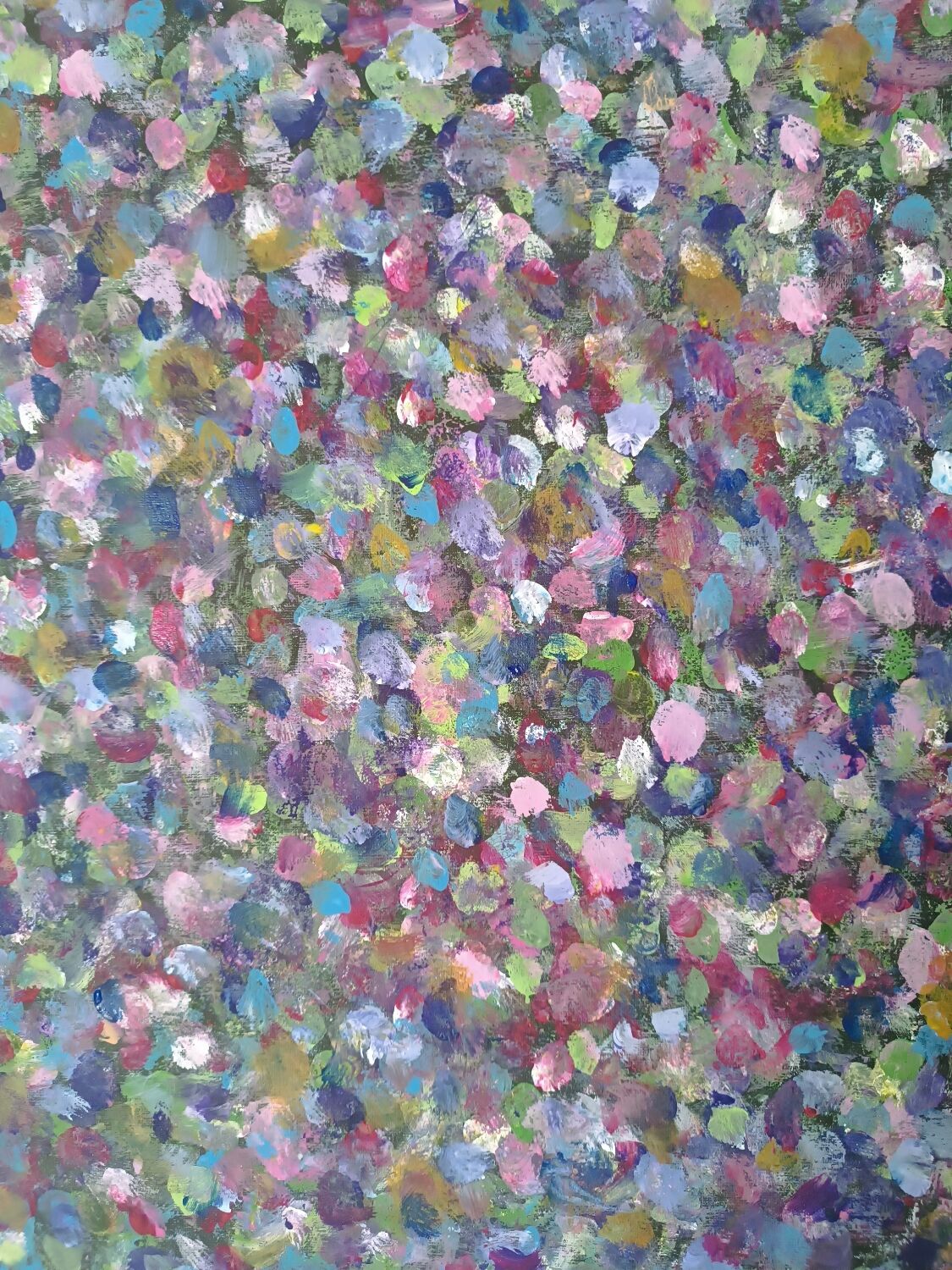 Hand painted acrylic canvas