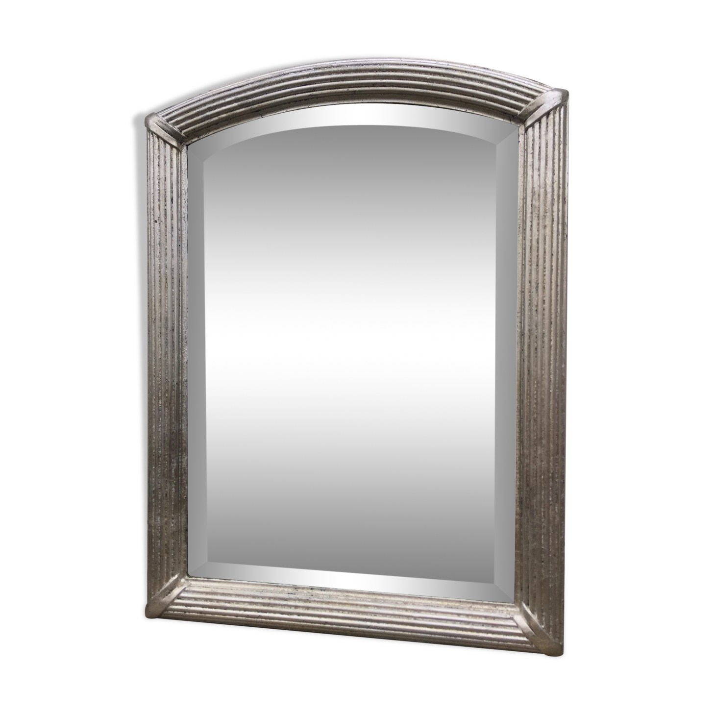 Beveled mirror silver 85 x 60 cm