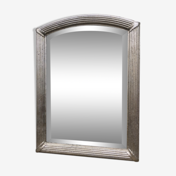 Beveled mirror silver 85 x 60 cm