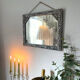 Bevelled rectangular mirror 1950