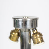 Sculptural lamp in chromed metal, 1970s