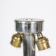 Sculptural lamp in chromed metal, 1970s