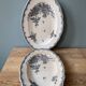 Lot de 2 plats Terre De Fer Nimy modèle Pinsons