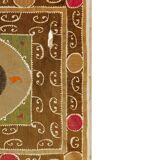 Vintage Turkish hand-knotted rug 107x126 cm