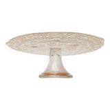 Vintage Scandinavian glass cake stand