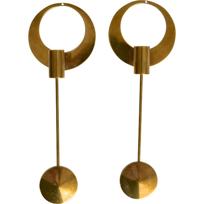 2 Arthur Pe wall candle holders for Kolback Studio Sweden, 1965-70