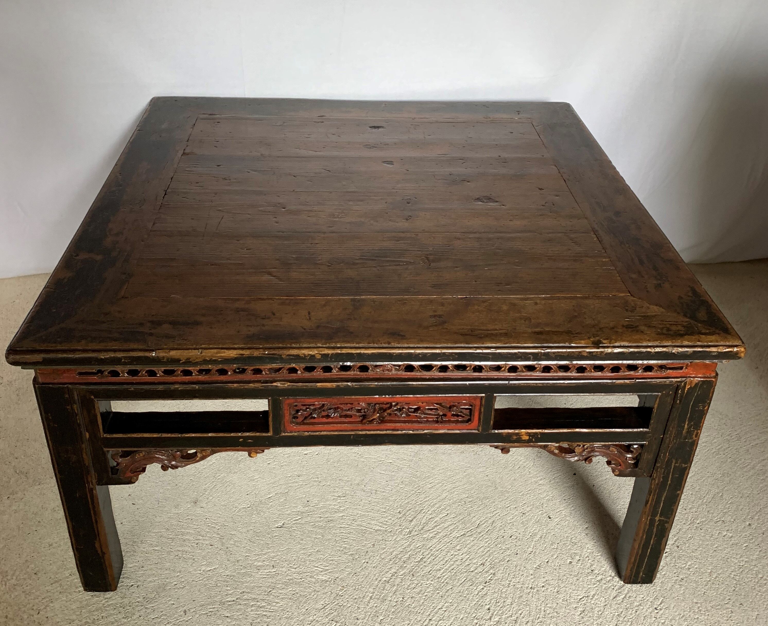 Ancient chinese golden wood table