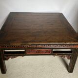 Ancient chinese golden wood table
