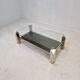 Belgo chrom coffee table 23kt gold plated, 1970's