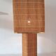 Bedside lamp in raffia