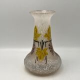 Legras glass paste vase