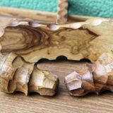Brutalist servant in olive wood