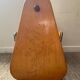 Wooden and rattan magazine rack from the 50s and 60s