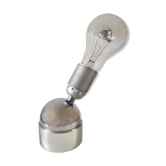 Lampe culbuto en acier design années 70