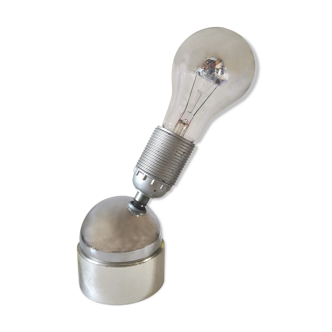 Lampe culbuto en acier design années 70