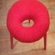 Eskilstuna stool for Ikea in wool and metal