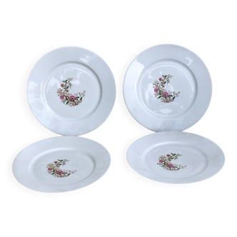 Set of 4 porcelain plates