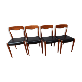 4 Scandinavian Chair Niels Otto Møller 1960
