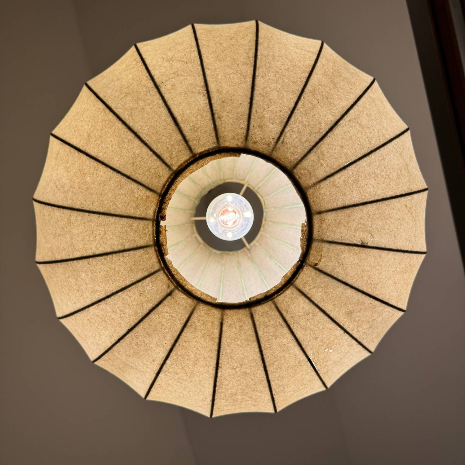 Vintage cocoon pendant lamp