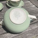 Ancien service à café complet en porcelaine Villeroy & Boch Mettlach modèle Biarritz