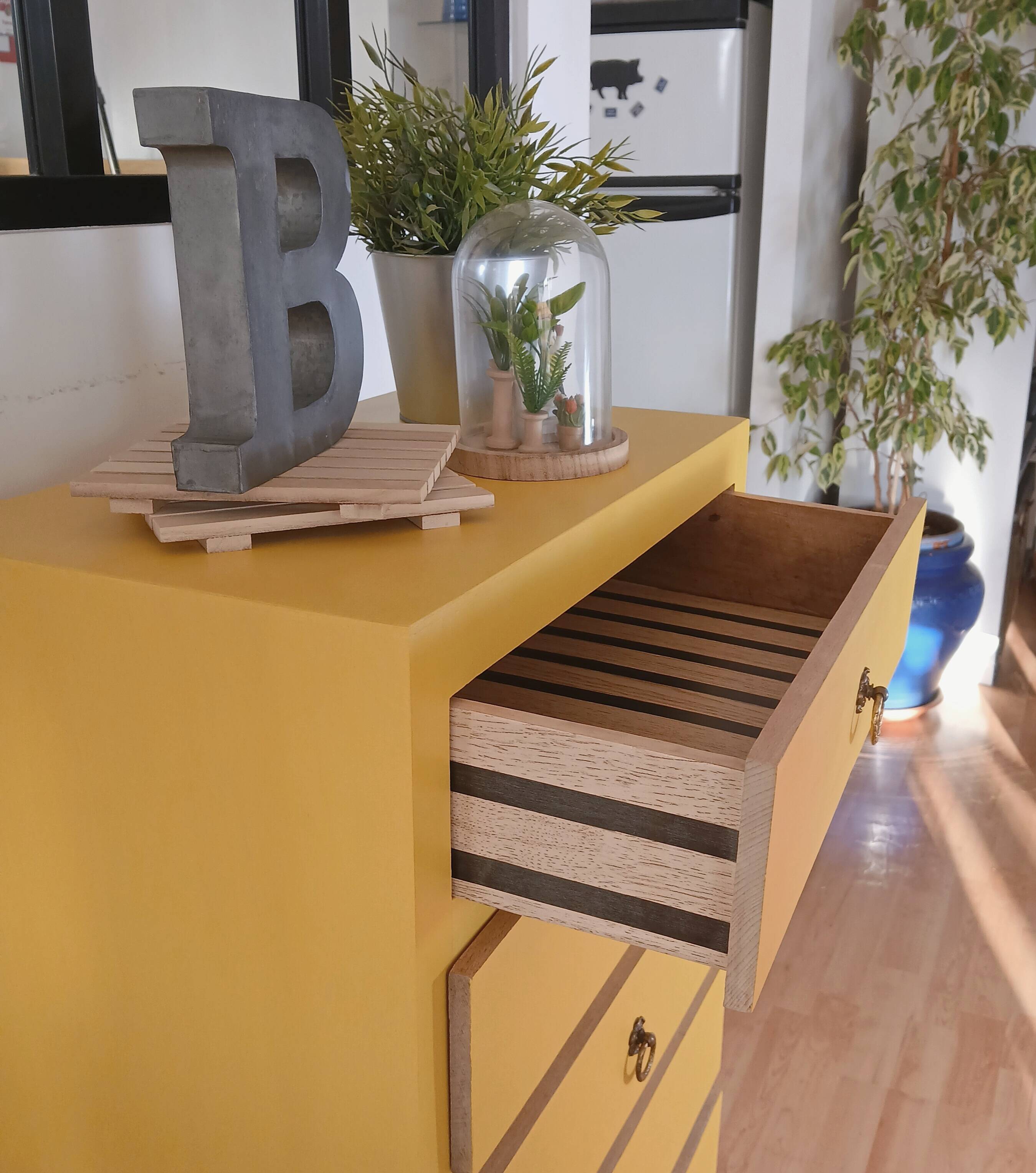 Chiffonnier 5 tiroirs vintage