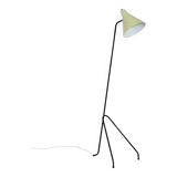Lampadaire grasshopper par willem van doorn | années 1960, milieu du siècle, jaune