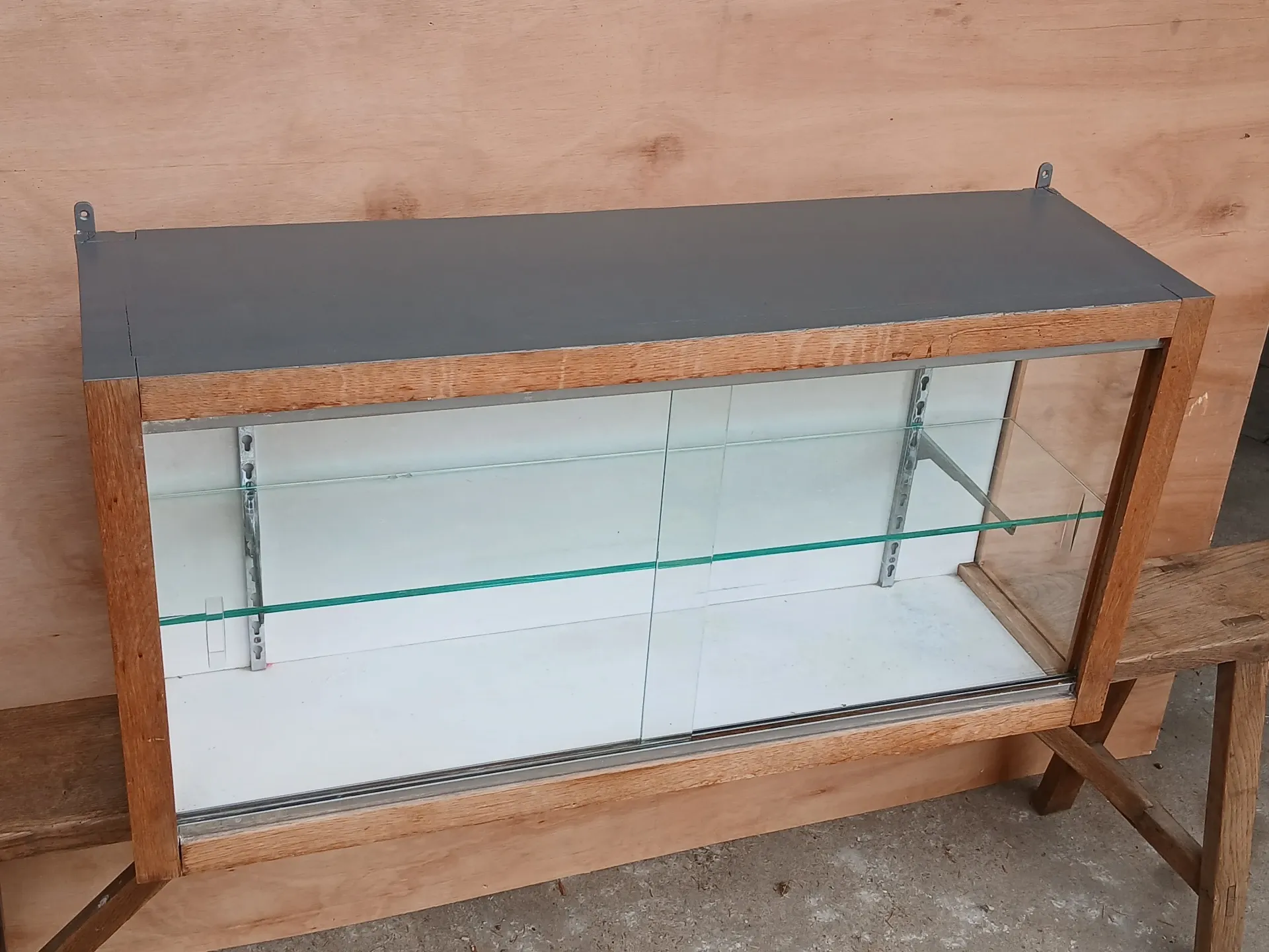 1950s wall display cabinet