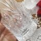 10 cut crystal orange glasses