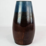 Ceramic vase with blue and brown glaze by an unknown Danish artist