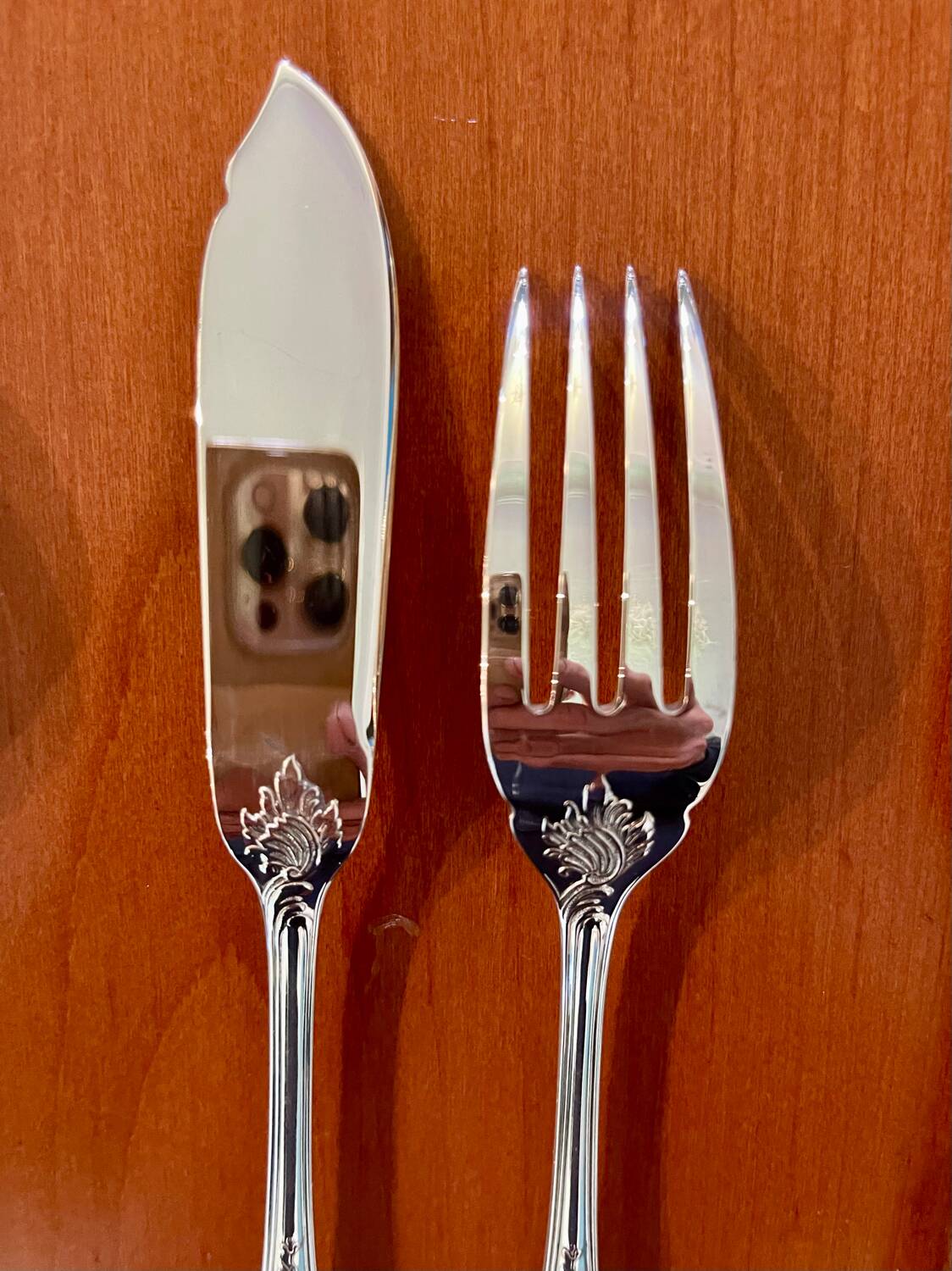 Christofle Marly 6-piece fish cutlery set, excellent condition