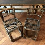 Rattan desk and these chairs