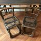 Rattan desk and these chairs