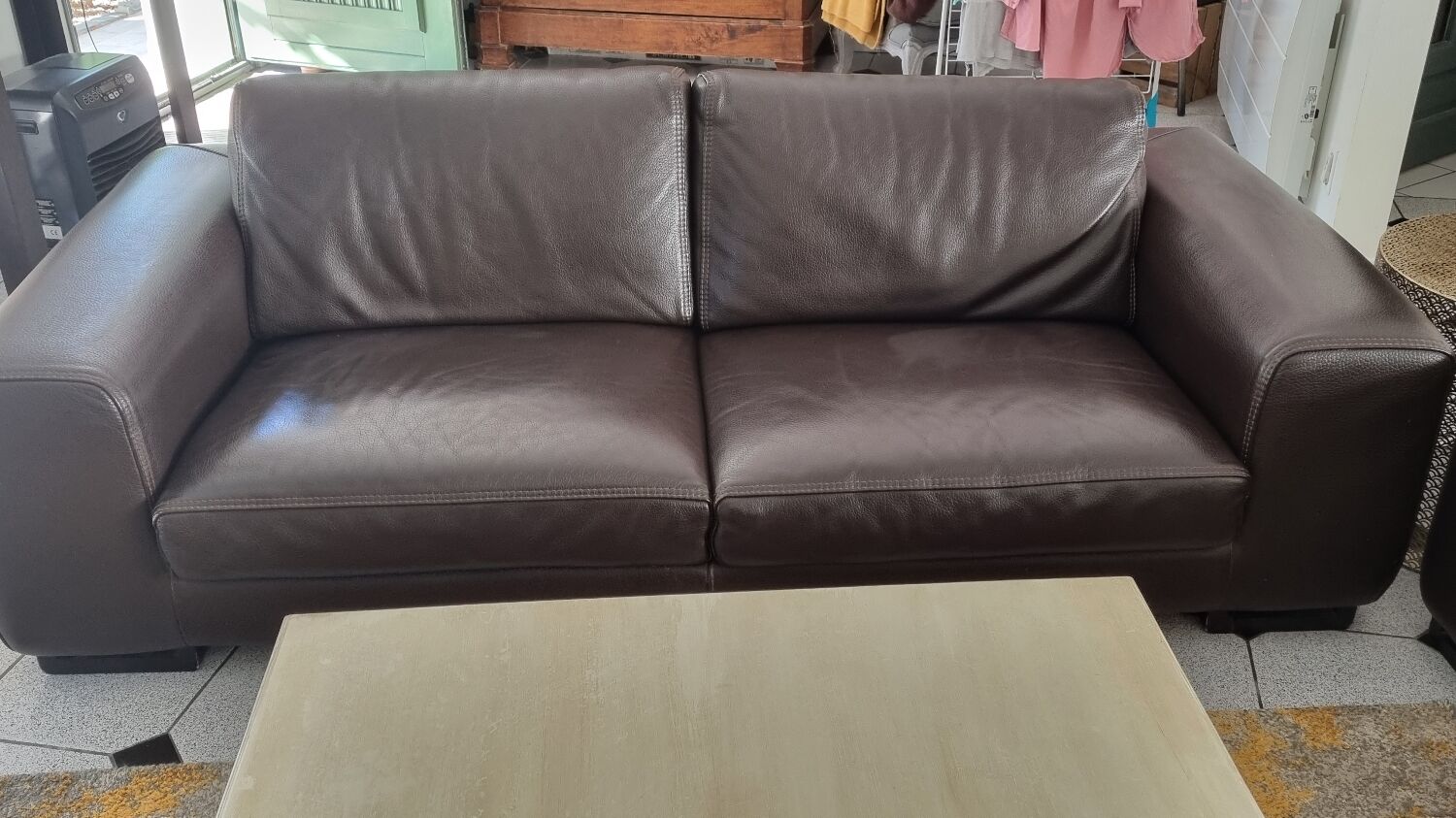 Ensenble de 2 canapes Roche Bobois cuir