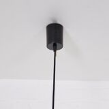 Curtained glass globe suspension