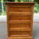 Commode louis philippe en bois massif avec 4 tiroirs
