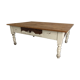 Old wooden farmhouse table for living room