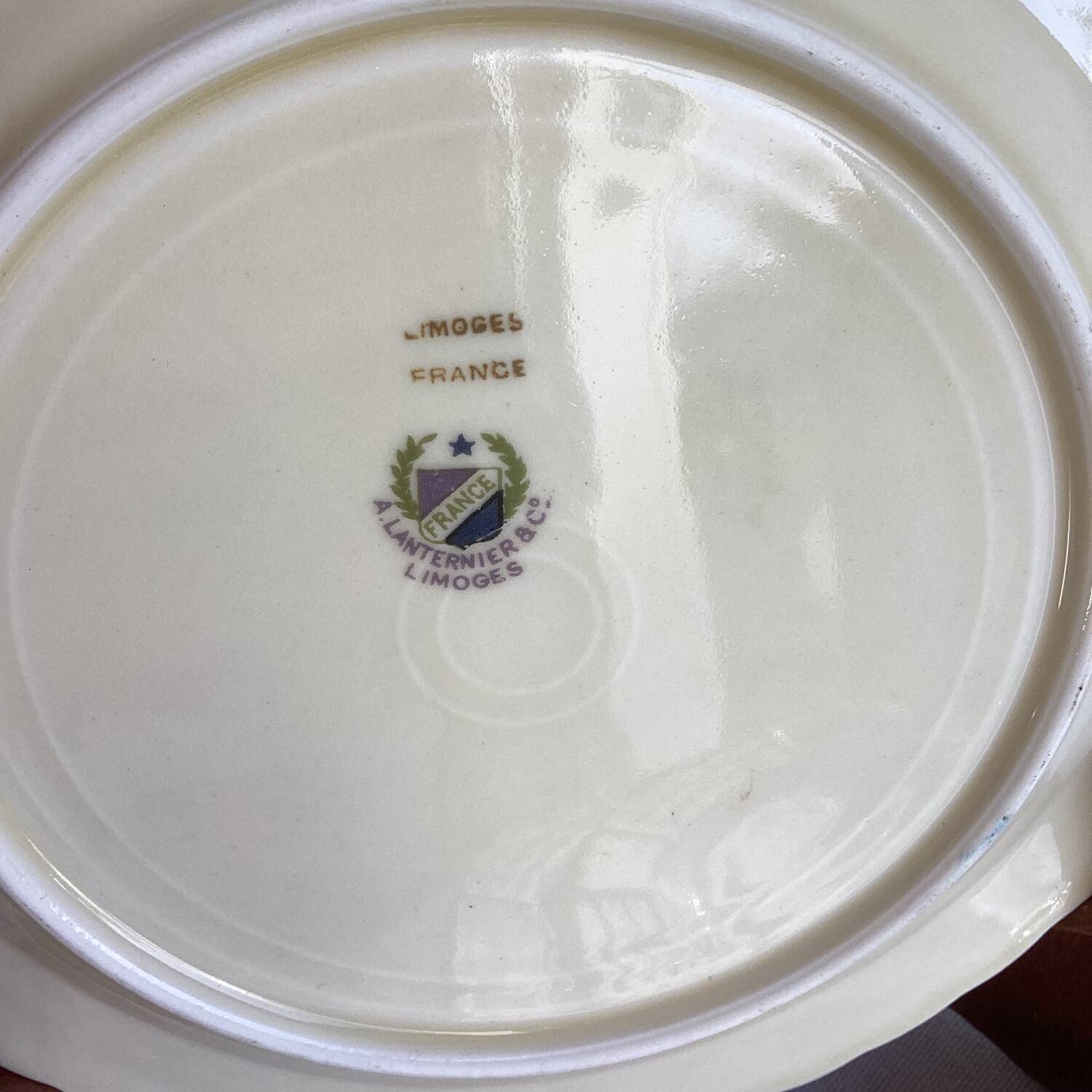 Old Limoges A.Lanternier porcelain plates