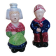 Breton salt and pepper shakers in a couple.