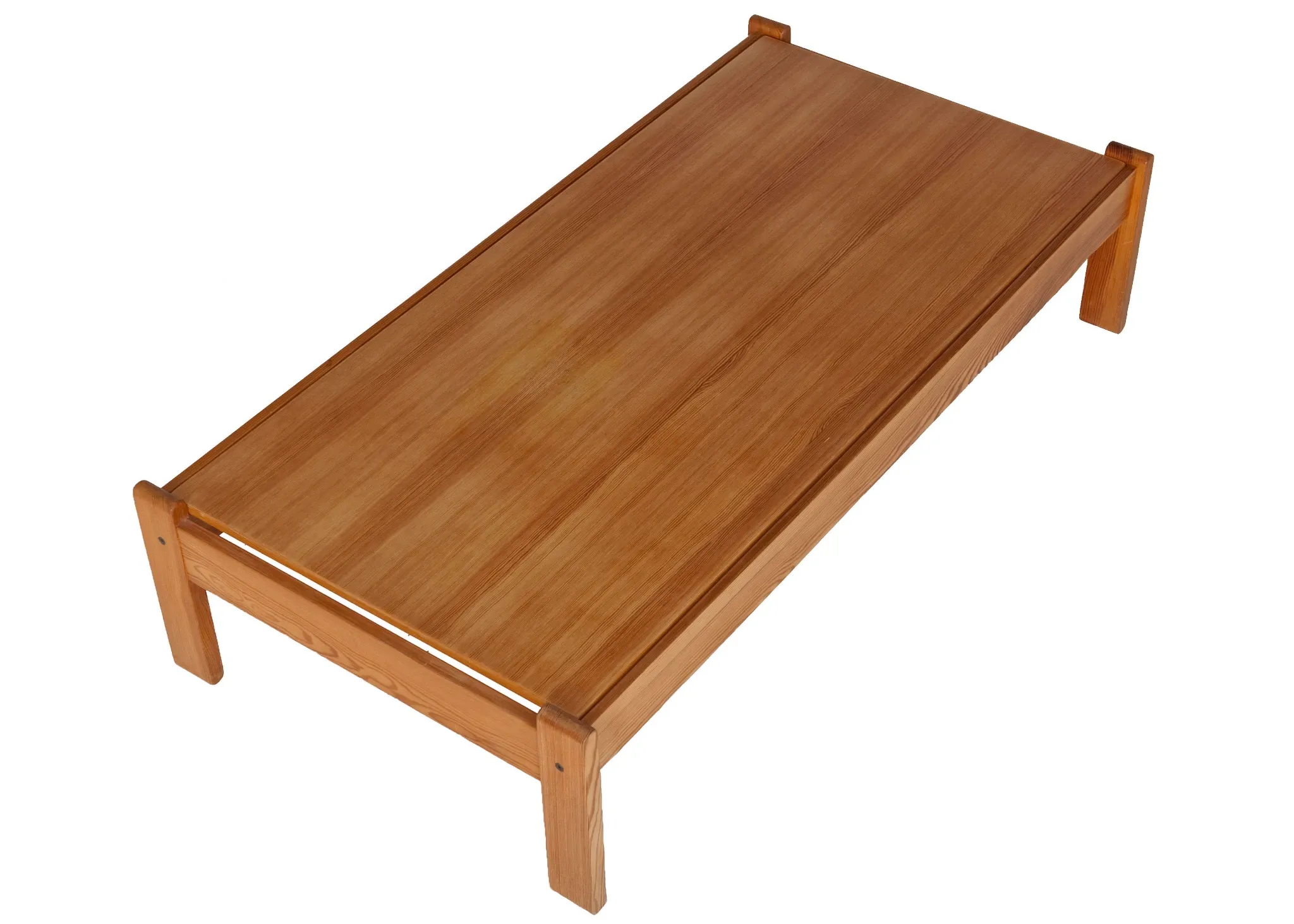 Table basse vintage en pin plateau amovible