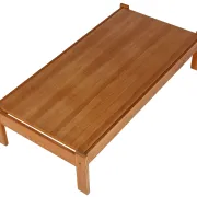 Table basse vintage en pin plateau amovible