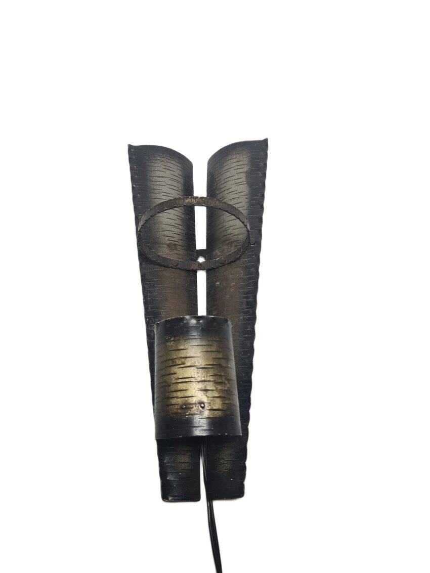 Polish brutalist wall lamp, 1970s