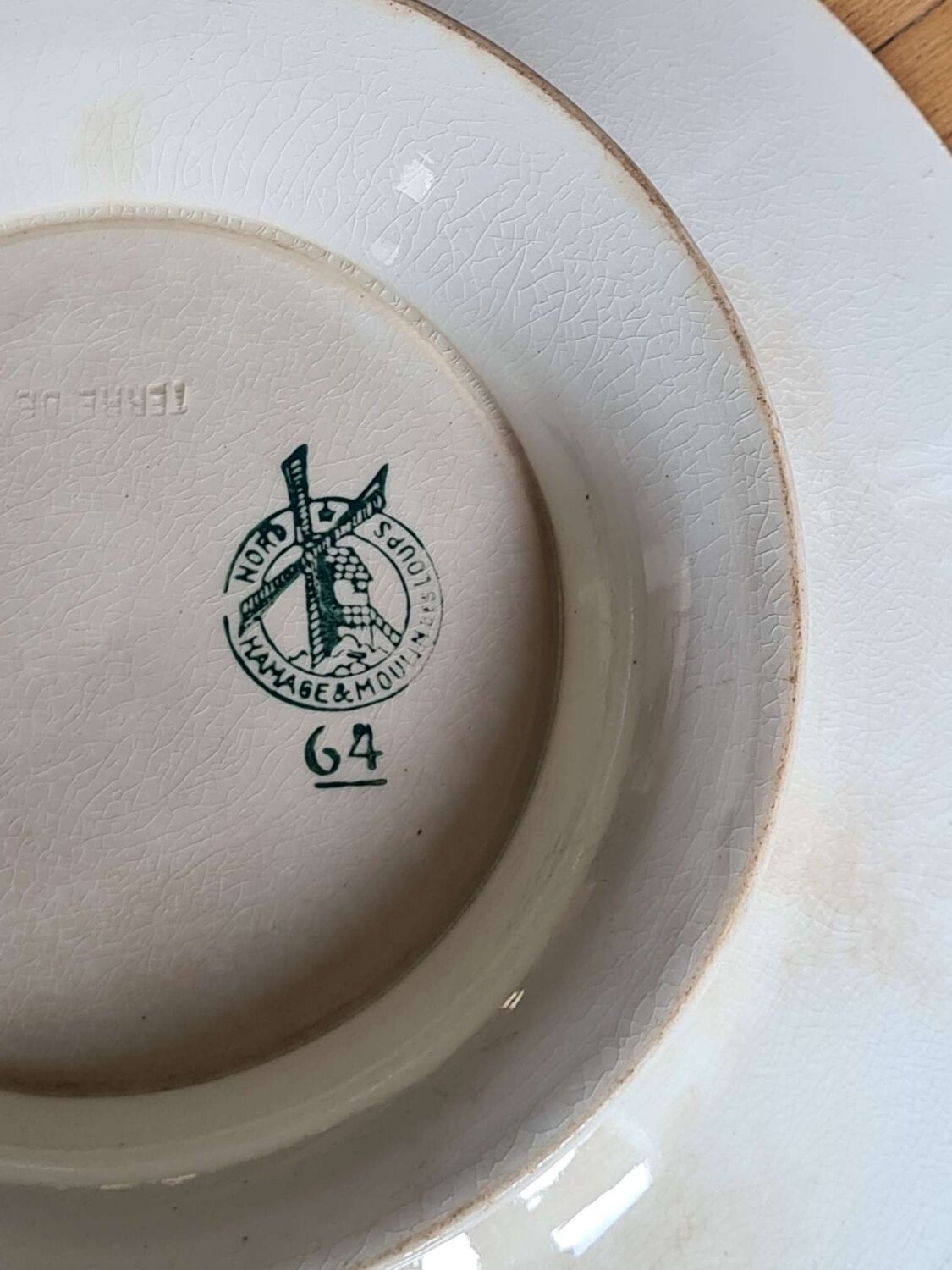 Piedouche plate Terre de fer