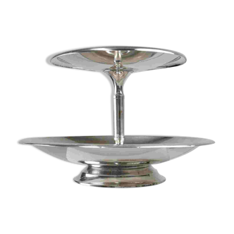 Large stamped Antique Silver-Plated Etagere, France, 1900s