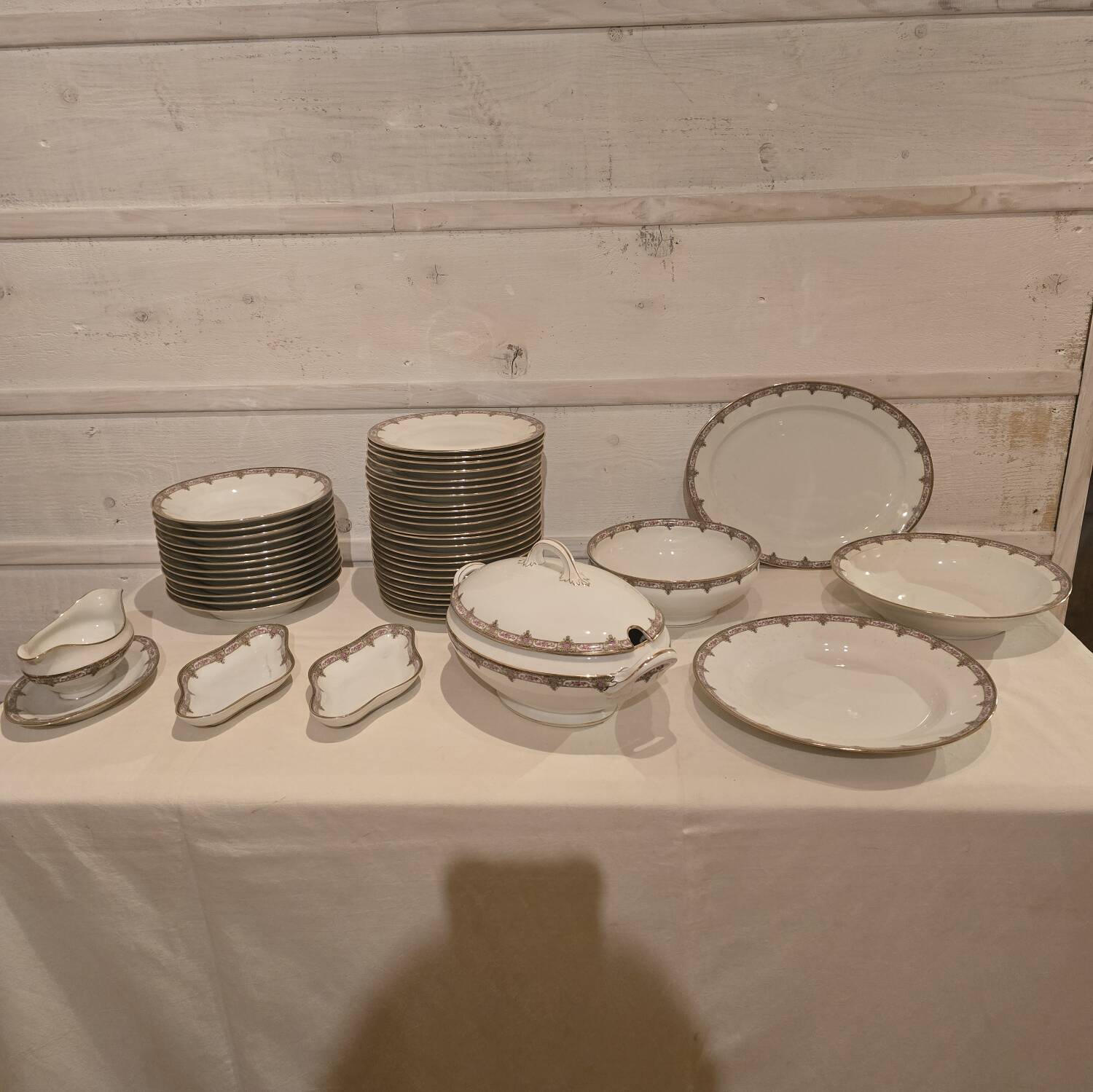 Limoges porcelain service.