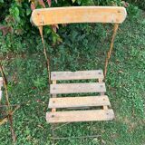 Set of 3 folding garden chairs