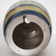 Hand-painted ceramic vase with floral decoration – H 33 cm